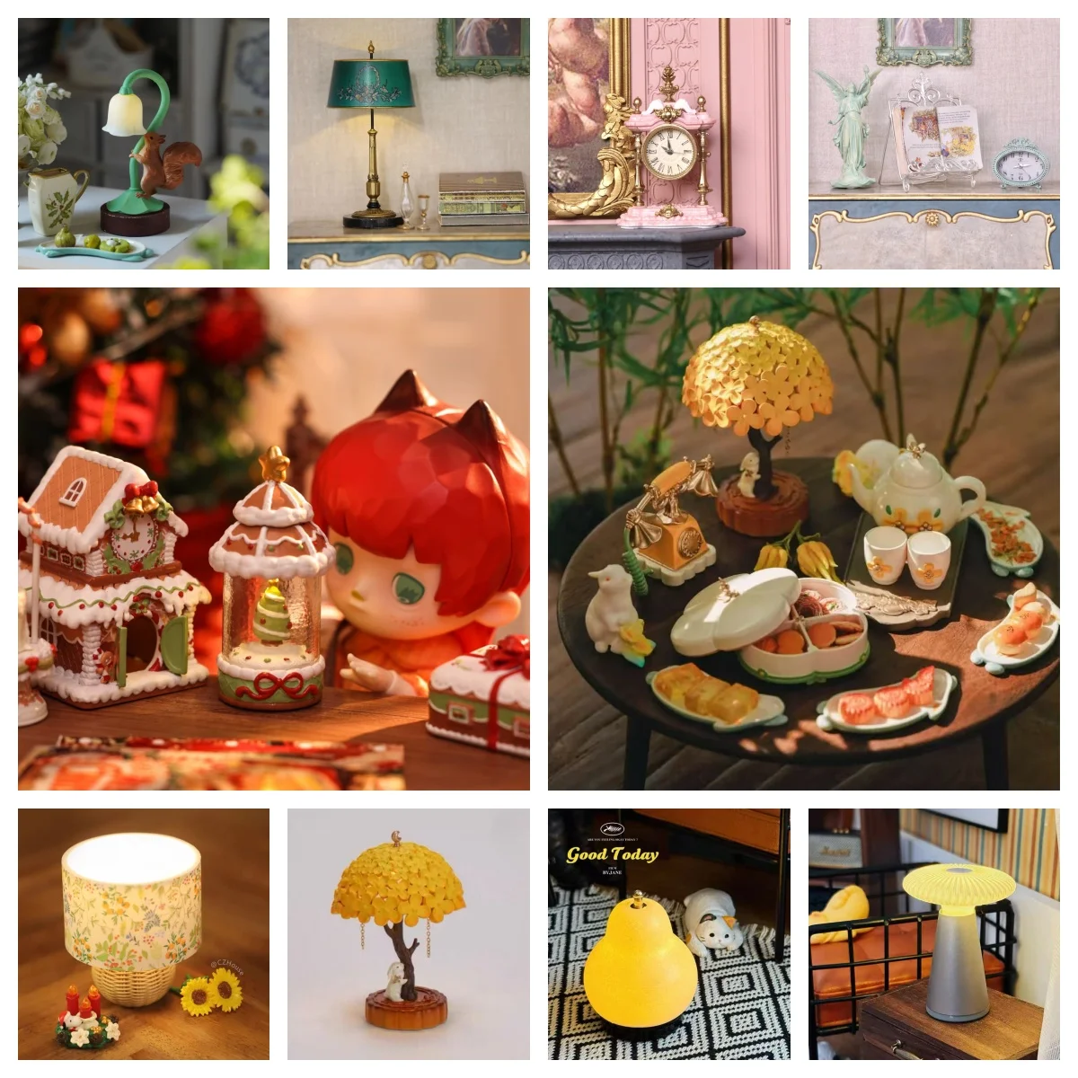 BJD Dollhouse Accessories Retro Lamps Candlesticks Clocks 1/6 Christmas Scene Ornaments Mid-Autumn Osmanthus Tableware Blythe
BJD Dollhouse Accessories Retro Lamps Candlesticks Clocks 1/6 Christmas Scene Ornaments Mid-Autumn Osmanthus Tableware Blythe