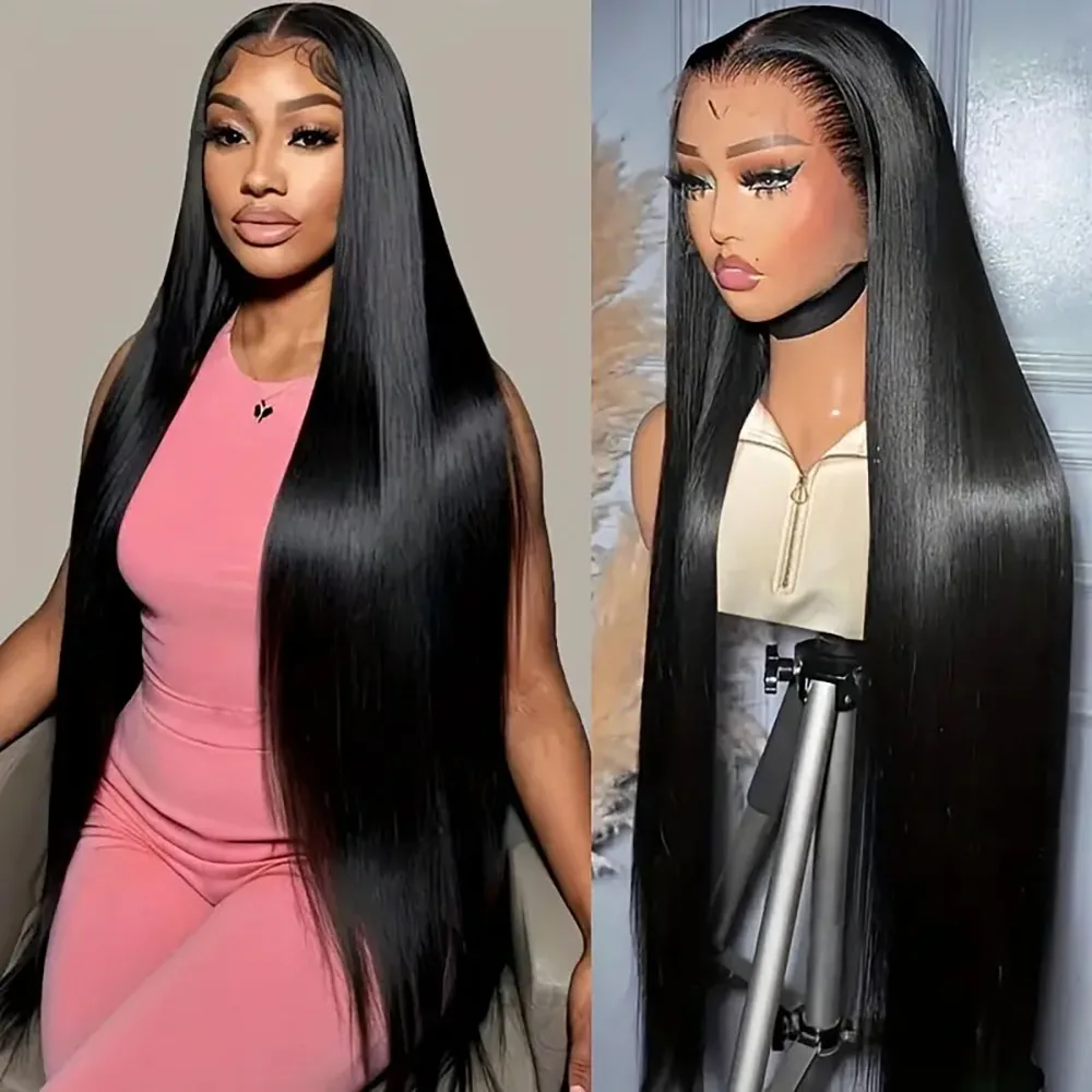 13×4 Natural Straight 13×6 Lace Front Human Hair Wigs 220Density Pre Plucked 30 36 Inch Transparent Lace Frontal Wig For Women1B
13×4 Natural Straight 13×6 Lace Front Human Hair Wigs 220Density Pre Plucked 30 36 Inch Transparent Lace Frontal Wig For Women1B