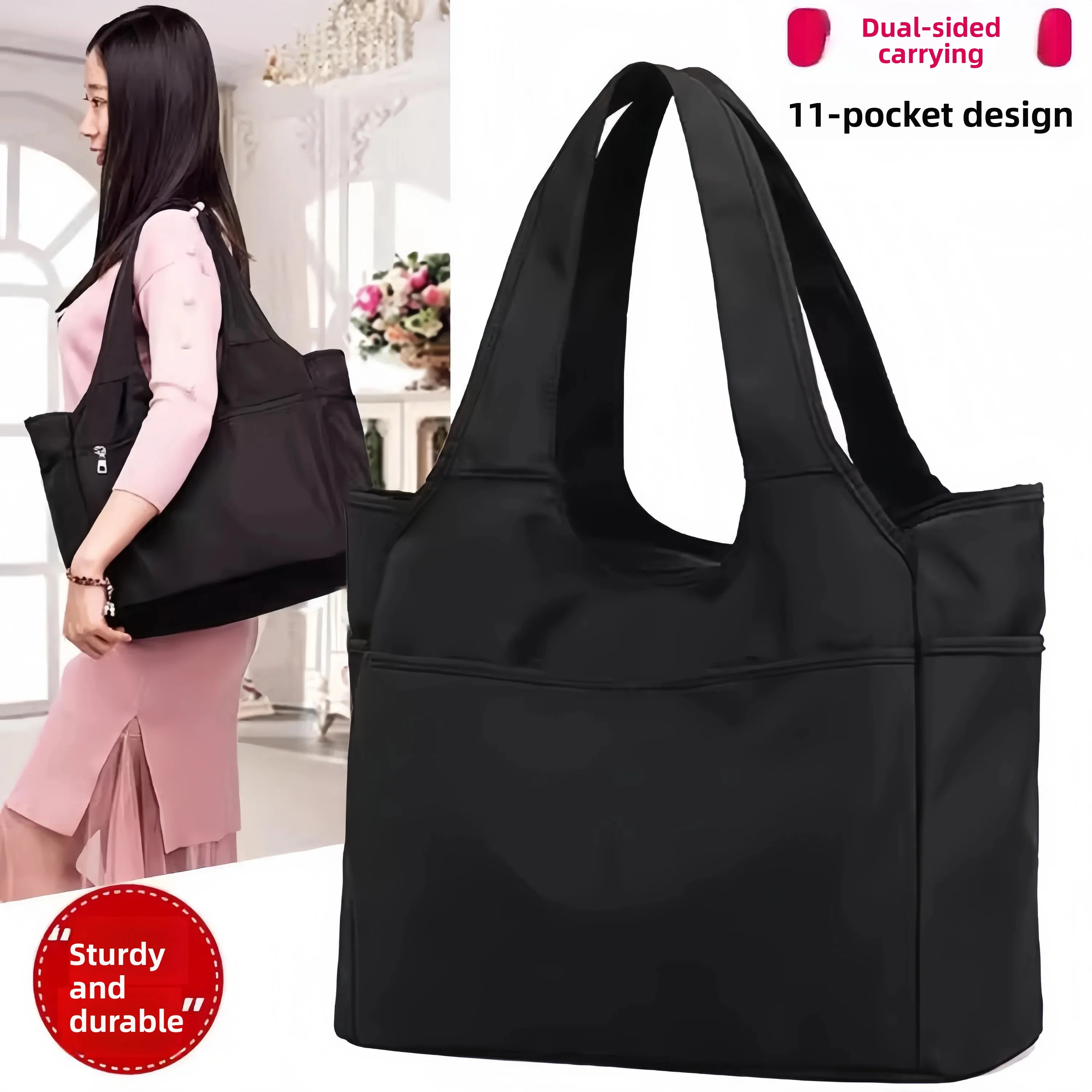 Women's Canvas Tote Bag Large Capacity Travel Lightweight Fashionable Outdoor Mom Handbag Casual Simple Style Double Handle
Women's Canvas Tote Bag Large Capacity Travel Lightweight Fashionable Outdoor Mom Handbag Casual Simple Style Double Handle
