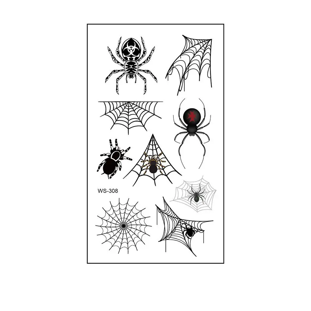 40Sheets Funny Cosplay Props Spider Temporary Tattoos DIY Lifelike Halloween Stickers Facial Makeup Scary Face Patch Men
40Sheets Funny Cosplay Props Spider Temporary Tattoos DIY Lifelike Halloween Stickers Facial Makeup Scary Face Patch Men