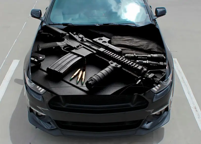 Car hood decal, wrap decal, weapon, gun, rifle, vinyl, sticker, graphic, truck decal, truck graphic, bonnet decal DIY
Car hood decal, wrap decal, weapon, gun, rifle, vinyl, sticker, graphic, truck decal, truck graphic, bonnet decal DIY
