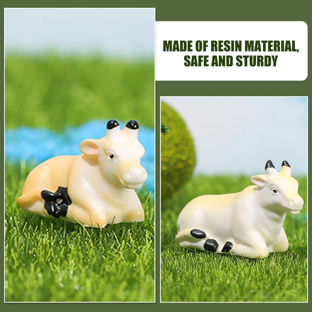 Moss Micro Landscape Ornaments Mini Cow Figurines Decor Resin Cows Miniature Animal Figure Tiny Small Animals
Moss Micro Landscape Ornaments Mini Cow Figurines Decor Resin Cows Miniature Animal Figure Tiny Small Animals