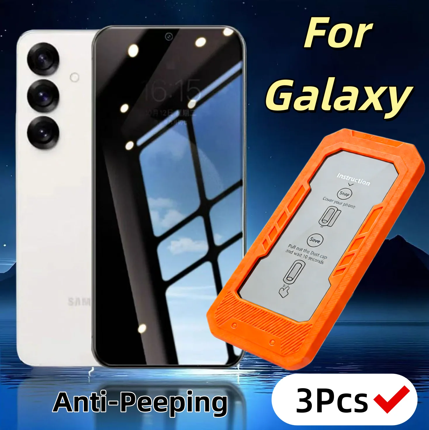 Privacy Screen Protector for Samsung Galaxy S26 / S25 / S24 Ultra Plus Series, 9H Hardness, Bubble-Free & Dust-Free, 3-Pack
Privacy Screen Protector for Samsung Galaxy S26 / S25 / S24 Ultra Plus Series, 9H Hardness, Bubble-Free & Dust-Free, 3-Pack