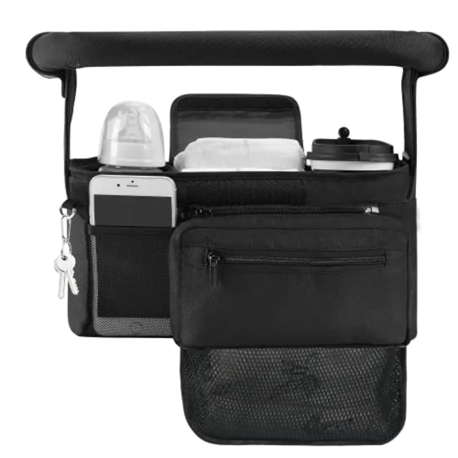Momcozy NON-SLIP Universal Stroller Organizer Insulated Cup Holder Detachable Phone Bag and Shoulder Strap Fits Uppababy, Baby
Momcozy NON-SLIP Universal Stroller Organizer Insulated Cup Holder Detachable Phone Bag and Shoulder Strap Fits Uppababy, Baby