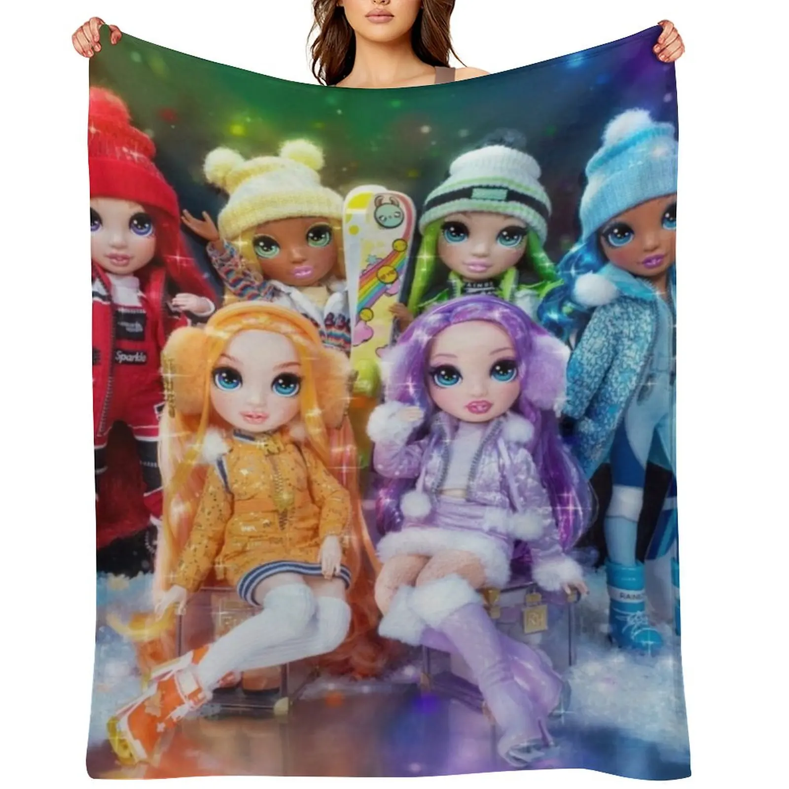 Rainbow High Winter Break Throw Blanket Luxury Nap Weighted bed plaid Blankets
Rainbow High Winter Break Throw Blanket Luxury Nap Weighted bed plaid Blankets