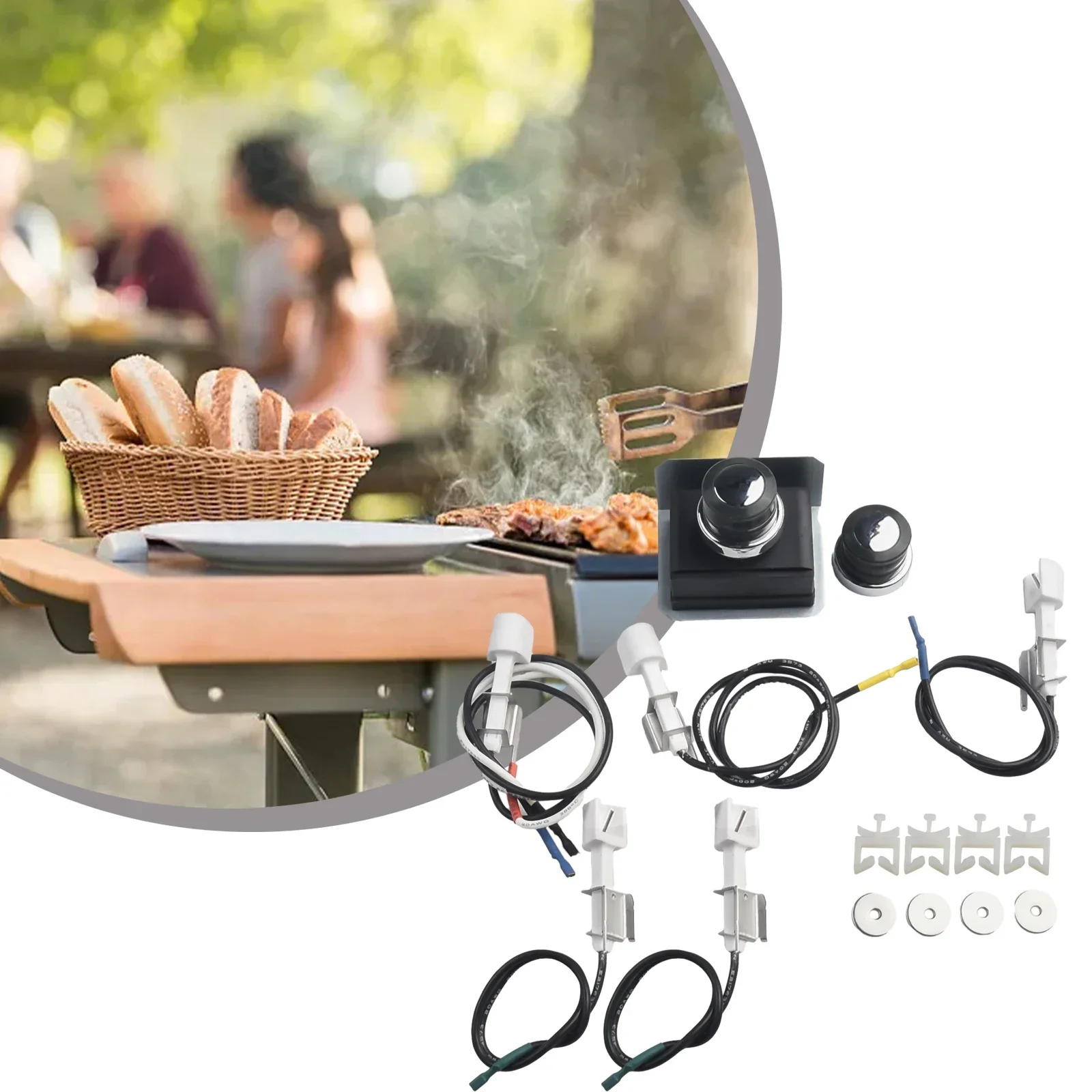 Grill Kit Color Coded Wires Outdoor Barbecue Plastic And Metal Easy Installing Number 183613 CEP310 CEP320 CEP330
Grill Kit Color Coded Wires Outdoor Barbecue Plastic And Metal Easy Installing Number 183613 CEP310 CEP320 CEP330