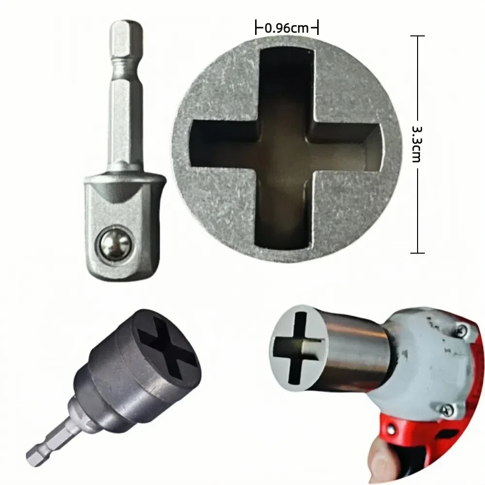 Heavy-Duty Universal Jack Socket Wrench 1/2 in Drill Compatible Electric Wrench Socket Universal Fit Easy To Use
Heavy-Duty Universal Jack Socket Wrench 1/2 in Drill Compatible Electric Wrench Socket Universal Fit Easy To Use