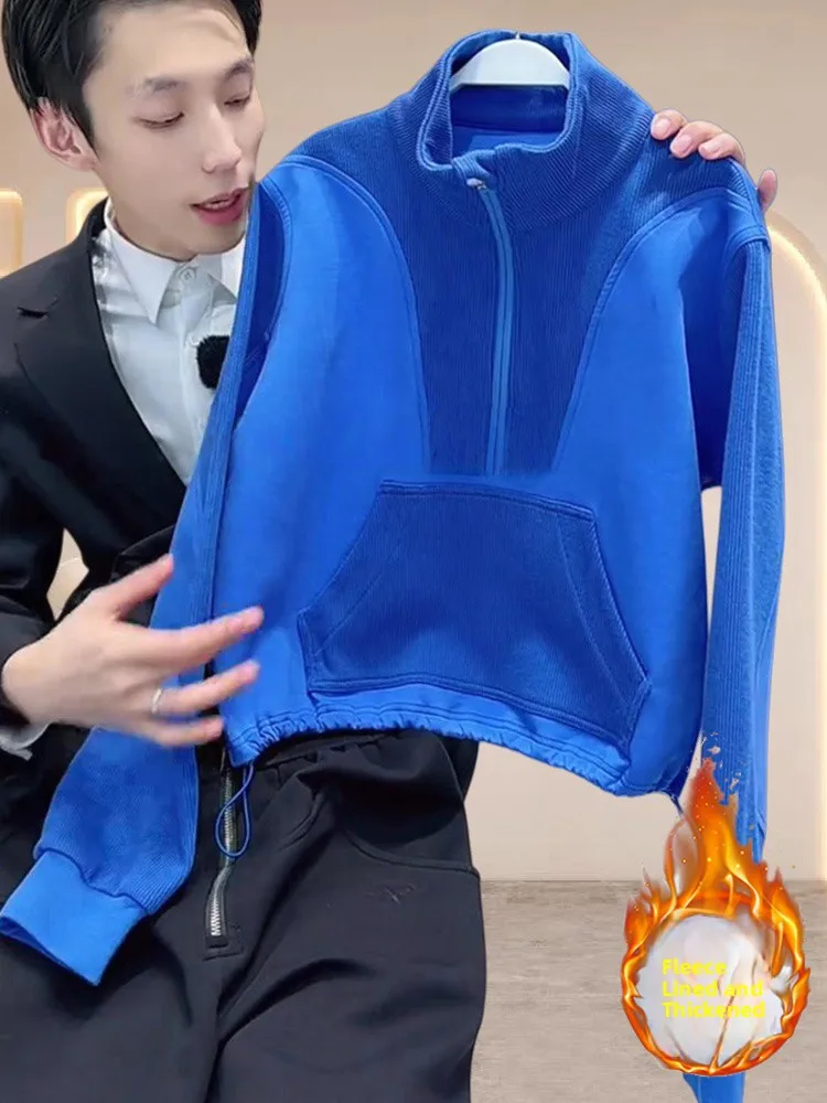 Женская толстовка свободного кроя с длинными рукавами, модная повседневная одежда, на молнии, с воротником-стойкой, в стиле пэчворк, удобный топ, тренд зимы 2026
Женская толстовка свободного кроя с длинными рукавами, модная повседневная одежда, на молнии, с воротником-стойкой, в стиле пэчворк, удобный топ, тренд зимы 2026