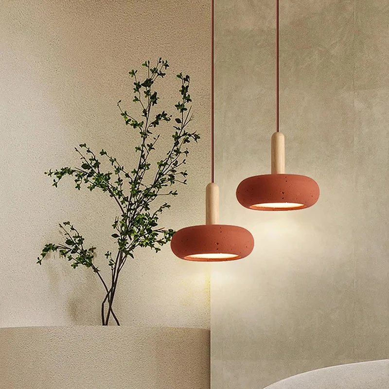 Led Designer's Creative Small Pendant Lamp With High-End Feel Retro Circular Bedroom Lighting Restaurant Stone Texture Droplight 
Led Designer's Creative Small Pendant Lamp With High-End Feel Retro Circular Bedroom Lighting Restaurant Stone Texture Droplight
