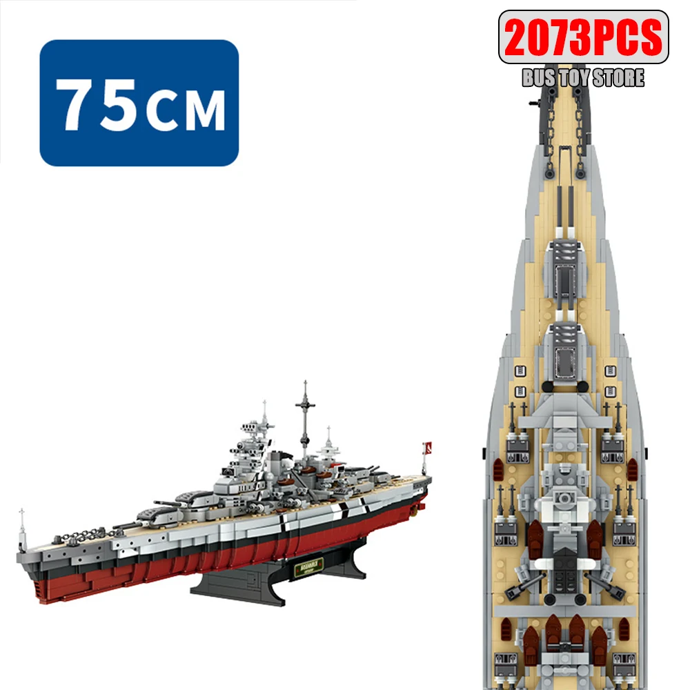 City MOC Bismarck Army Military Building Blocks Bricks Soldiers Weapon Children's Toys For Girls Boys Children Model Sets FC4201
City MOC Bismarck Army Military Building Blocks Bricks Soldiers Weapon Children's Toys For Girls Boys Children Model Sets FC4201