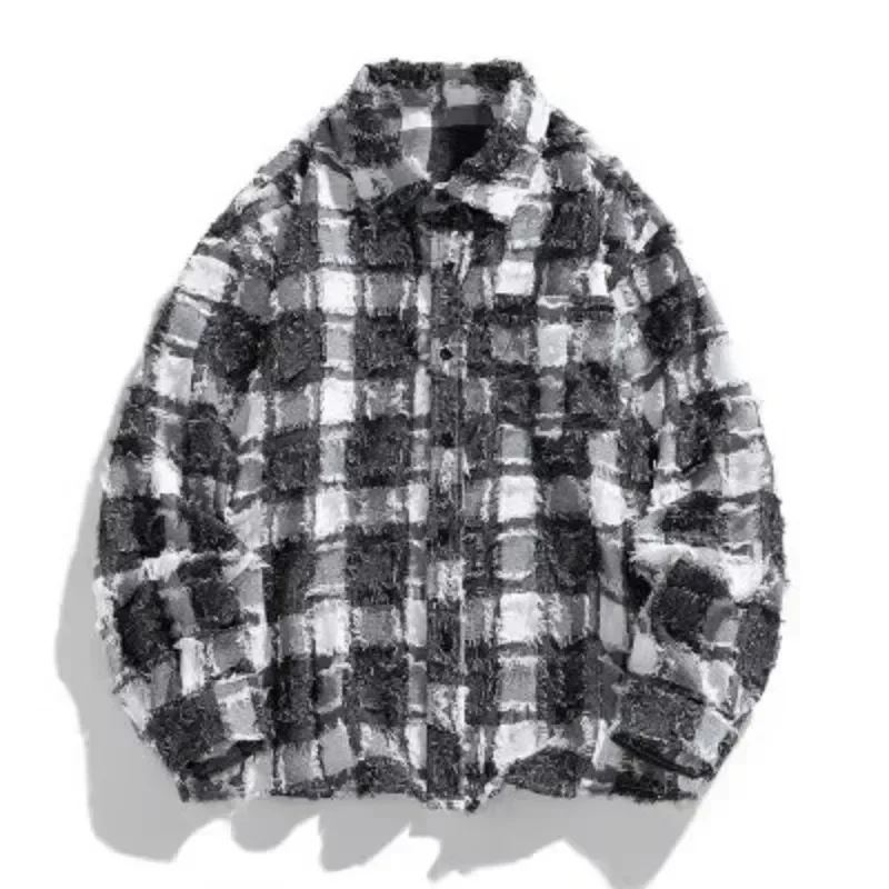 LIBIELIY Men's Shirts American Vintage Plaid Design Shirt High Street Lapel Long-sleeved Shirt Coat Men's Casual Coat D
LIBIELIY Men's Shirts American Vintage Plaid Design Shirt High Street Lapel Long-sleeved Shirt Coat Men's Casual Coat D