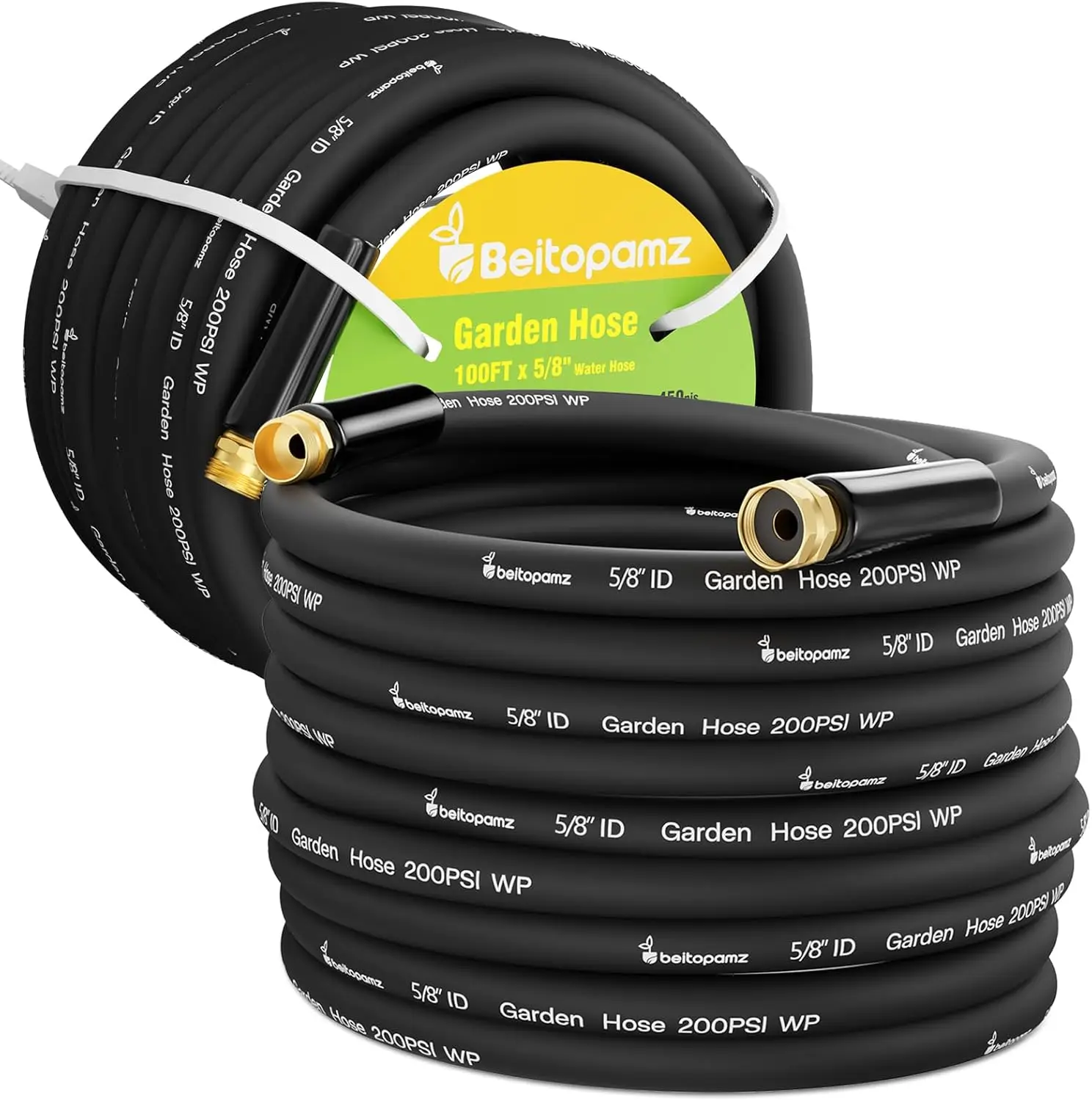 100 ft Garden Hose, 5/8 in Heavy Duty Water Hose, Flexible and Lightweight with Brass Fittings for Patio and Lawn
100 ft Garden Hose, 5/8 in Heavy Duty Water Hose, Flexible and Lightweight with Brass Fittings for Patio and Lawn