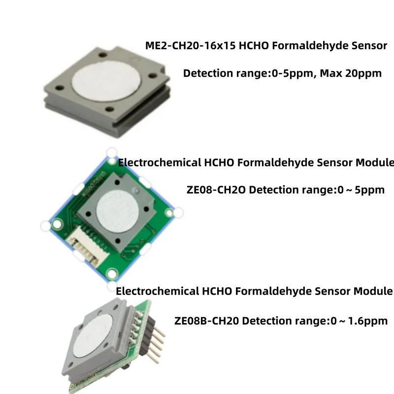 5pcs Winsen ME2-CH2O/ZE08B-CH2O/ZE08-CH2O Formaldehyde Sensor Modules with High sensitivity CH2O Gas Sensor