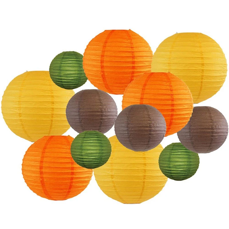 12Pcs Birthday Party Supplies Fall Paper Lanterns Autumn Harvest Fall Themed Hanging Decoration for Thanksgiving
12Pcs Birthday Party Supplies Fall Paper Lanterns Autumn Harvest Fall Themed Hanging Decoration for Thanksgiving
