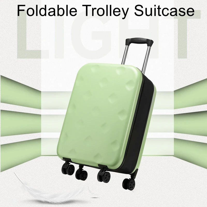 Foldable Trolley Suitcase with Multi-Directional Wheels Portable Storage Luggage with Combination Lock Carry-On Suitcase
Foldable Trolley Suitcase with Multi-Directional Wheels Portable Storage Luggage with Combination Lock Carry-On Suitcase