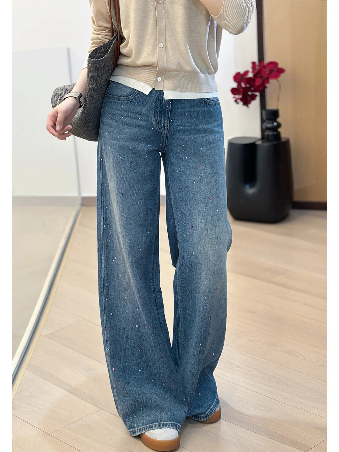 Heavy Duty Old Fashioned High Waist Loose Draped Denim Jeans Women's Casual Wide Leg Pants Cotton Polyester Blend Elastic Waist
Heavy Duty Old Fashioned High Waist Loose Draped Denim Jeans Women's Casual Wide Leg Pants Cotton Polyester Blend Elastic Waist