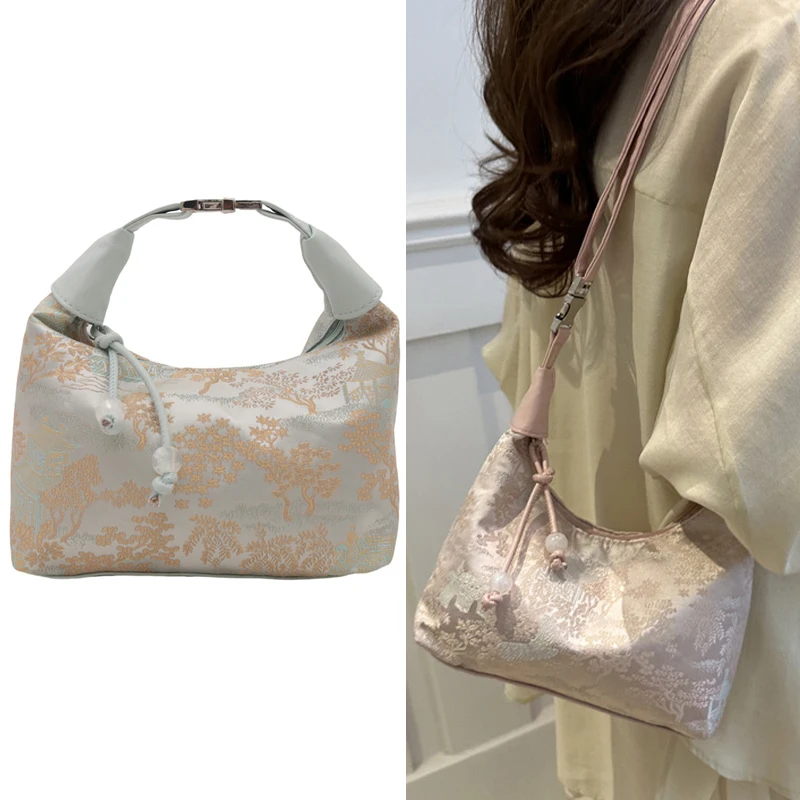 New Chinese Style Fine Embroidery Women's Handbag Chic Summer Fashion Shoulder Crossbody Daily Party Tote Bucket Bag
New Chinese Style Fine Embroidery Women's Handbag Chic Summer Fashion Shoulder Crossbody Daily Party Tote Bucket Bag