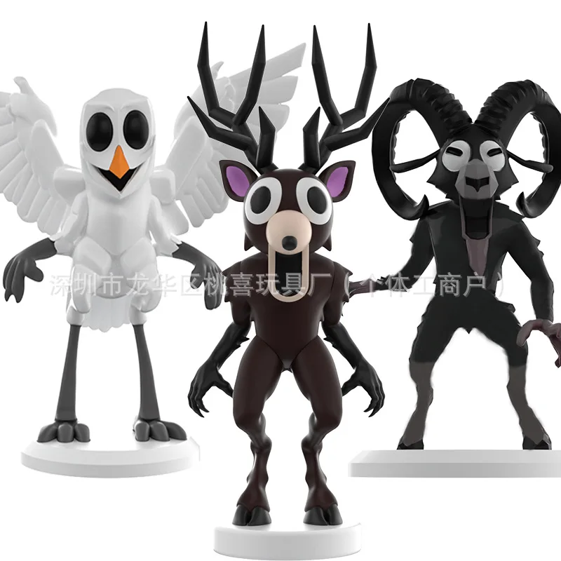 99 Nights in The Forest Deer Owl Goat Monster 3D Printing Set Goat Deer Model Assembled PVC Children's Toys Plastic Doll 
99 Nights in The Forest Deer Owl Goat Monster 3D Printing Set Goat Deer Model Assembled PVC Children's Toys Plastic Doll