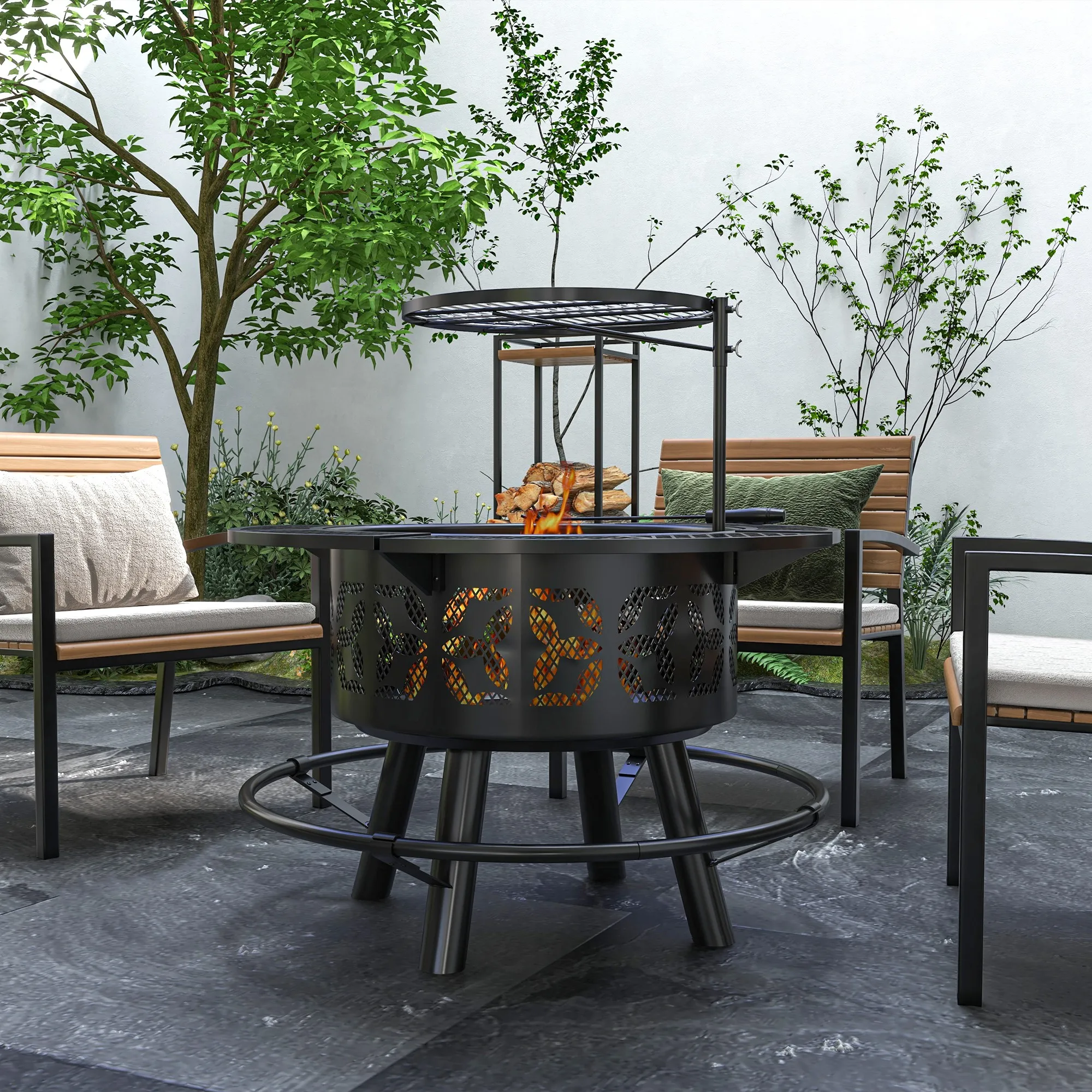 Winter Outdoor Wood-fired Heating Stove Cast Iron Stove for Making Tea Smokeless Home Stove
Winter Outdoor Wood-fired Heating Stove Cast Iron Stove for Making Tea Smokeless Home Stove