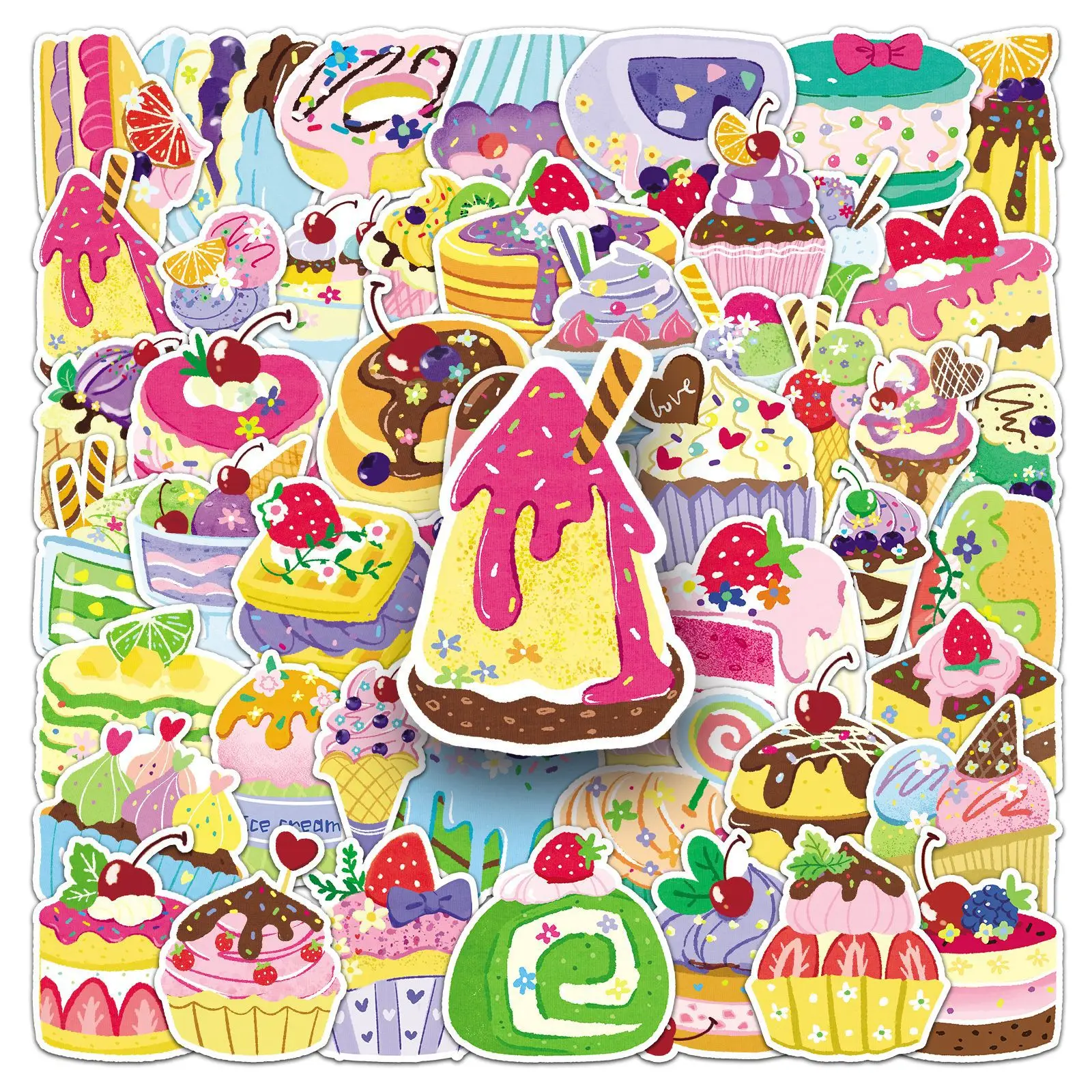 10/50PCS dessert iced graffiti sticker cartoon cute hand-painted fresh guka mobile phone water cup coffee cup waterproof sticker
10/50PCS dessert iced graffiti sticker cartoon cute hand-painted fresh guka mobile phone water cup coffee cup waterproof sticker