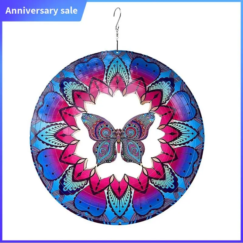 Wind Spinner Colorful Butterfly Stainless Steel Laser Cut Metal Double Sided Printing-Hanging Indoor/Outdoor Decorations Durable
Wind Spinner Colorful Butterfly Stainless Steel Laser Cut Metal Double Sided Printing-Hanging Indoor/Outdoor Decorations Durable