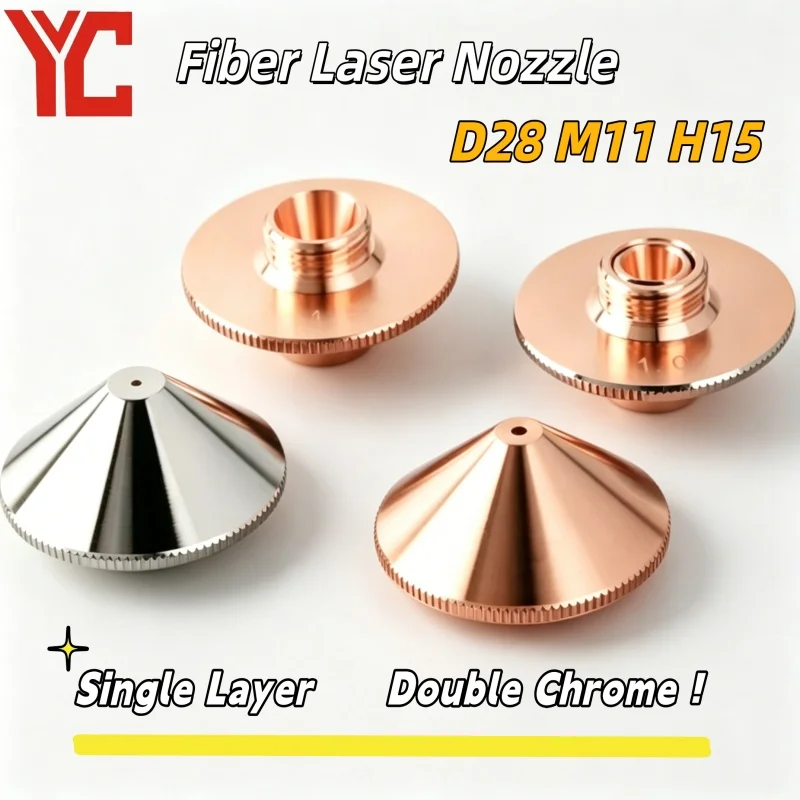 10PCS Laser Nozzles Set D28 M11 H15 Chrome Bore 1-5mm Single Double Layer for Raytools WSX BOCI Bodor Fiber Laser Cutting Nozzle
10PCS Laser Nozzles Set D28 M11 H15 Chrome Bore 1-5mm Single Double Layer for Raytools WSX BOCI Bodor Fiber Laser Cutting Nozzle