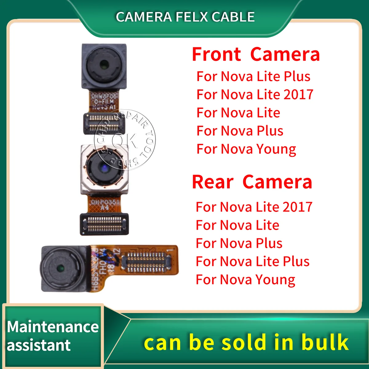 Front Facing & Rear Front Main Camera Felx Cable for HuaWei Nova Lite Plus Muda 2017 Young Backside View Replacement Parts
Front Facing & Rear Front Main Camera Felx Cable for HuaWei Nova Lite Plus Muda 2017 Young Backside View Replacement Parts