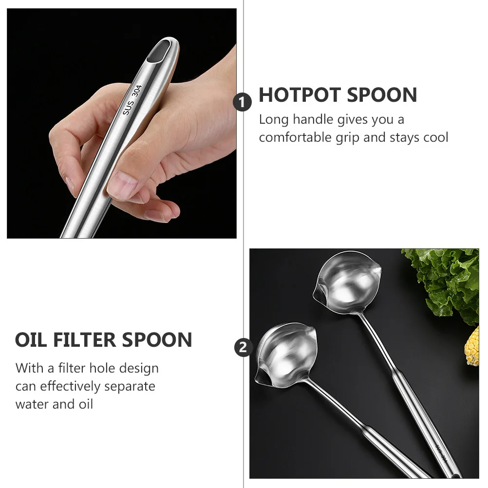 Ложка для масляного фильтра из нержавеющей стали, ложка с длинной ручкой, совок для приготовления пищи, дуршлаг, половник для горячего горшка, половник для супа, кухонный фильтр для масла
Ложка для масляного фильтра из нержавеющей стали, ложка с длинной ручкой, совок для приготовления пищи, дуршлаг, половник для горячего горшка, половник для супа, кухонный фильтр для масла