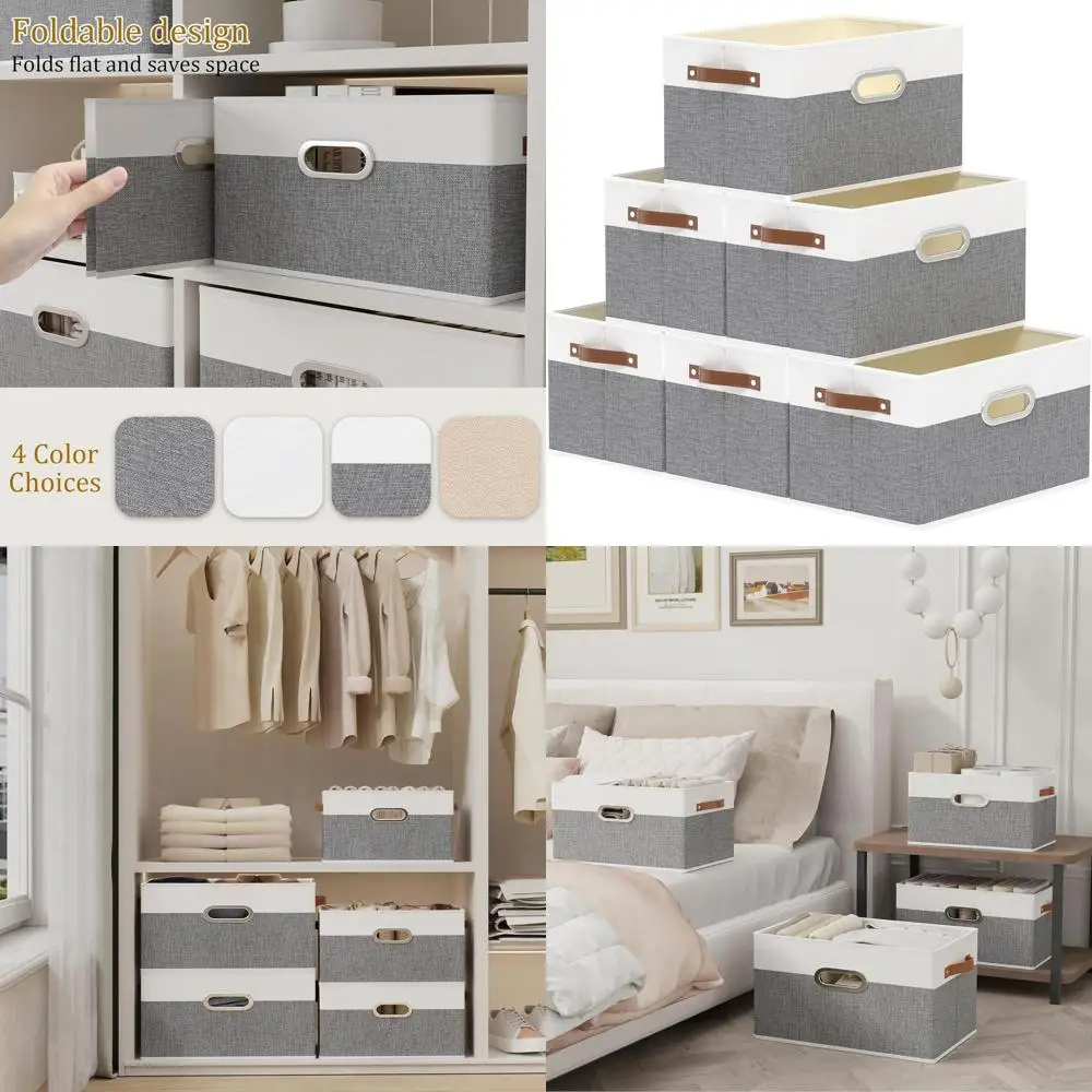 Складные холщовые контейнеры для хранения одежды из 6 шт., белые/серые, 12,99 л x 9,05 В x 7,87 ч.
Складные холщовые контейнеры для хранения одежды из 6 шт., белые/серые, 12,99 л x 9,05 В x 7,87 ч.