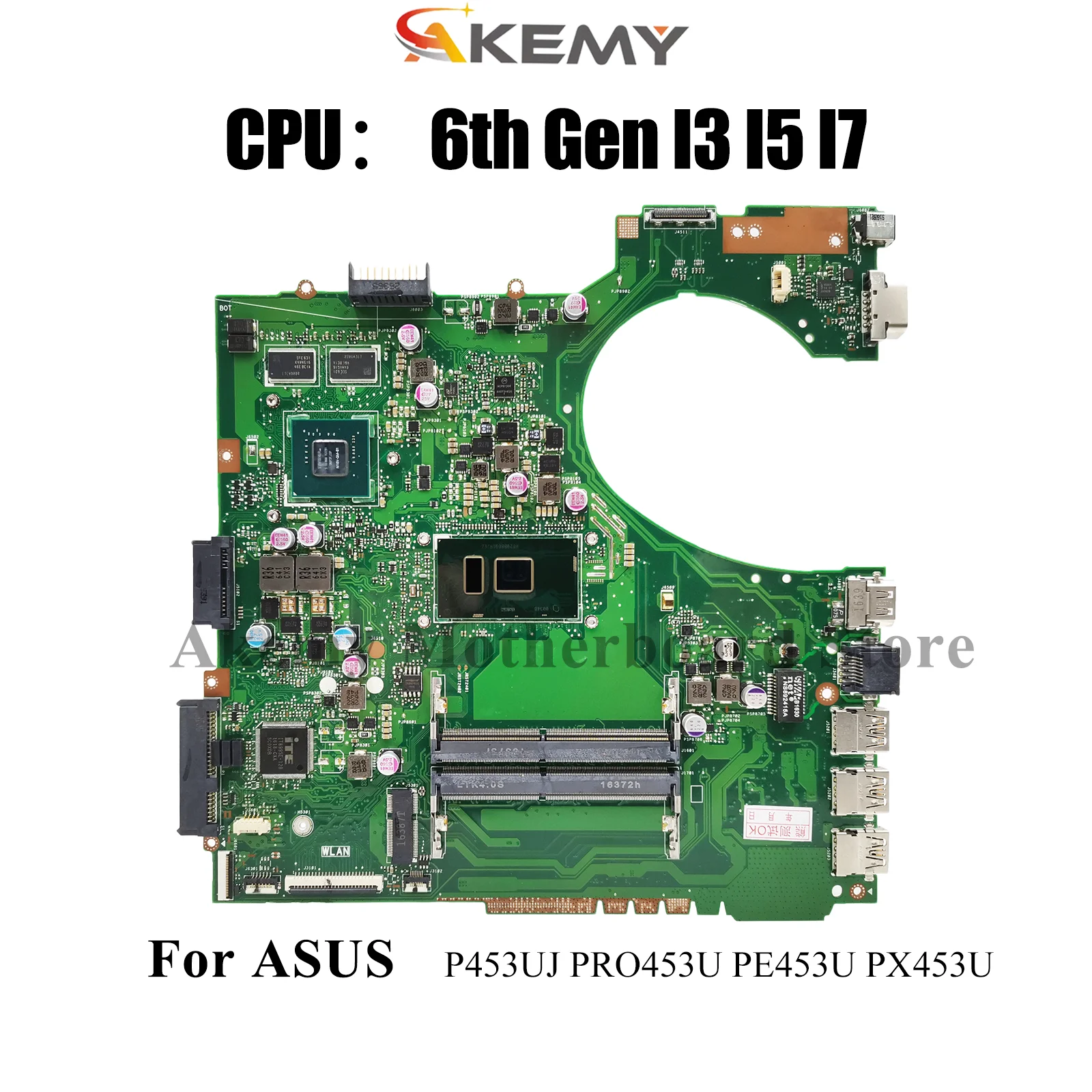 P453UJ Laptop Motherboard For ASUS ProArt PRO453U PX453U PE453U P453U P453UJ Notebook Mainboard With I3 I5 I7 CPU 100% tests OK
P453UJ Laptop Motherboard For ASUS ProArt PRO453U PX453U PE453U P453U P453UJ Notebook Mainboard With I3 I5 I7 CPU 100% tests OK