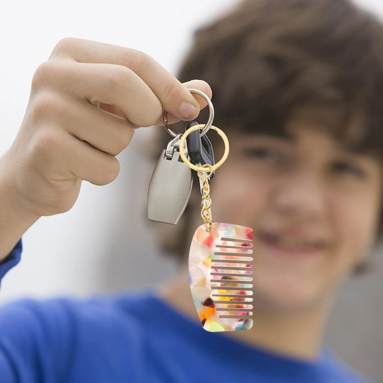 2Pcs Mini Comb Keychain Stylish Pattern Portable Travel Accessory Detangling Comb for Curly Hair Wide Tooth Combs
2Pcs Mini Comb Keychain Stylish Pattern Portable Travel Accessory Detangling Comb for Curly Hair Wide Tooth Combs