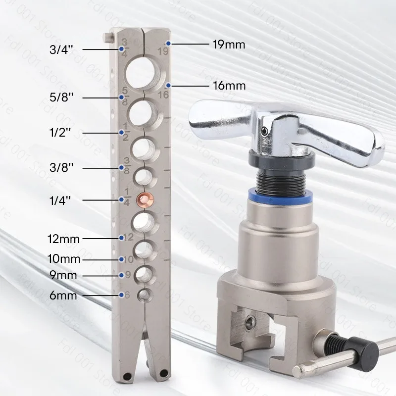 ST-809AM Metric Imperial Dual Size Tube Expander for AC Copper Pipe Refrigeration Repair Flaring Tool
ST-809AM Metric Imperial Dual Size Tube Expander for AC Copper Pipe Refrigeration Repair Flaring Tool