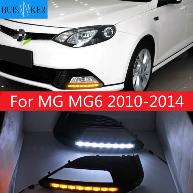 2PCS LED Daytime Running Light For MG MG6 2010-2014 White and Yellow Turn Signal Function 12V Car DRL Fog Lamp Decoration
2PCS LED Daytime Running Light For MG MG6 2010-2014 White and Yellow Turn Signal Function 12V Car DRL Fog Lamp Decoration
