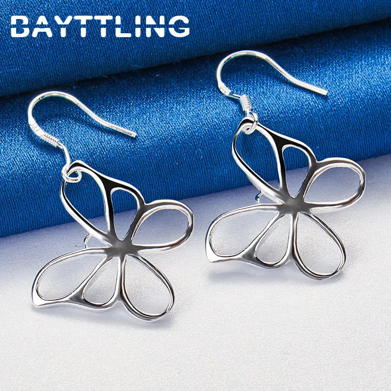 BAYTTLING High Quality 925 Sterling Silver 32MM Fine Butterfly Drop Earrings For Women Fashion Wedding Wife Gift Jewelry Earring
BAYTTLING High Quality 925 Sterling Silver 32MM Fine Butterfly Drop Earrings For Women Fashion Wedding Wife Gift Jewelry Earring