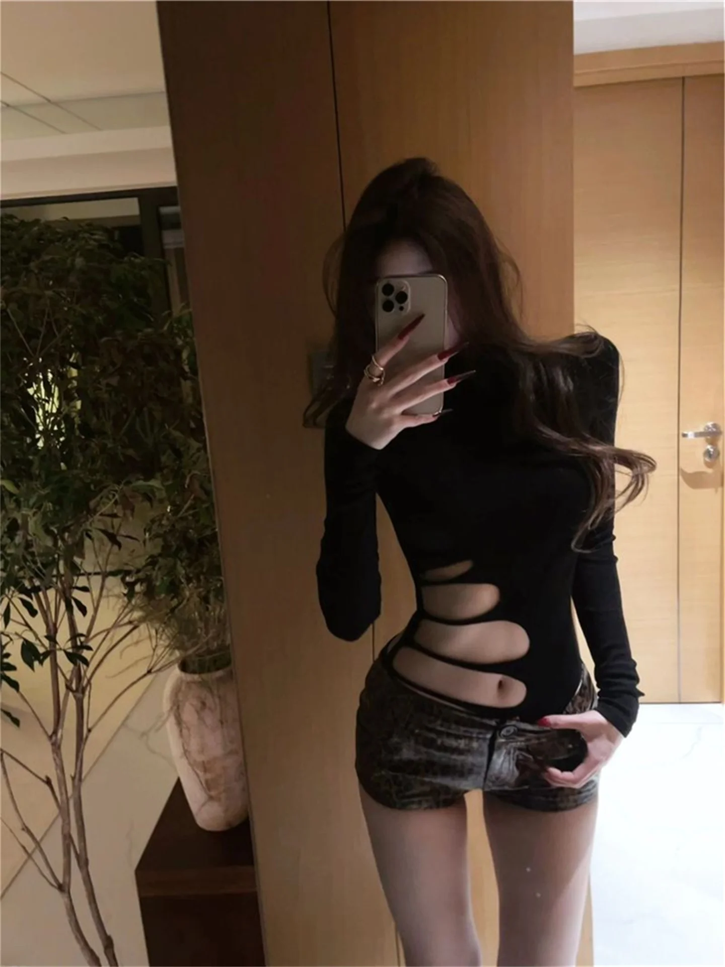 Pure Desirable Sweet Spicy Bla Высокий воротник Длинный свеч T irt Женский облегающий сексуальный топ с обнажением живота
Pure Desirable Sweet Spicy Bla Высокий воротник Длинный свеч T irt Женский облегающий сексуальный топ с обнажением живота