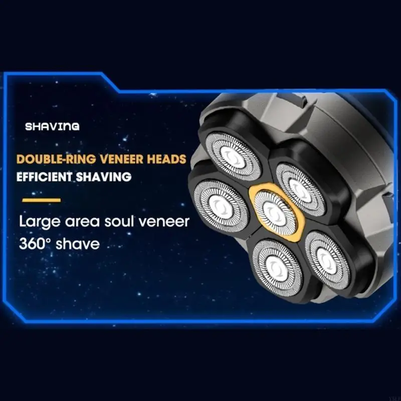 Y5LF Head Shavers for Bald Men Electric Face Shaver Rechargeable Cordless LED Display
Y5LF Head Shavers for Bald Men Electric Face Shaver Rechargeable Cordless LED Display