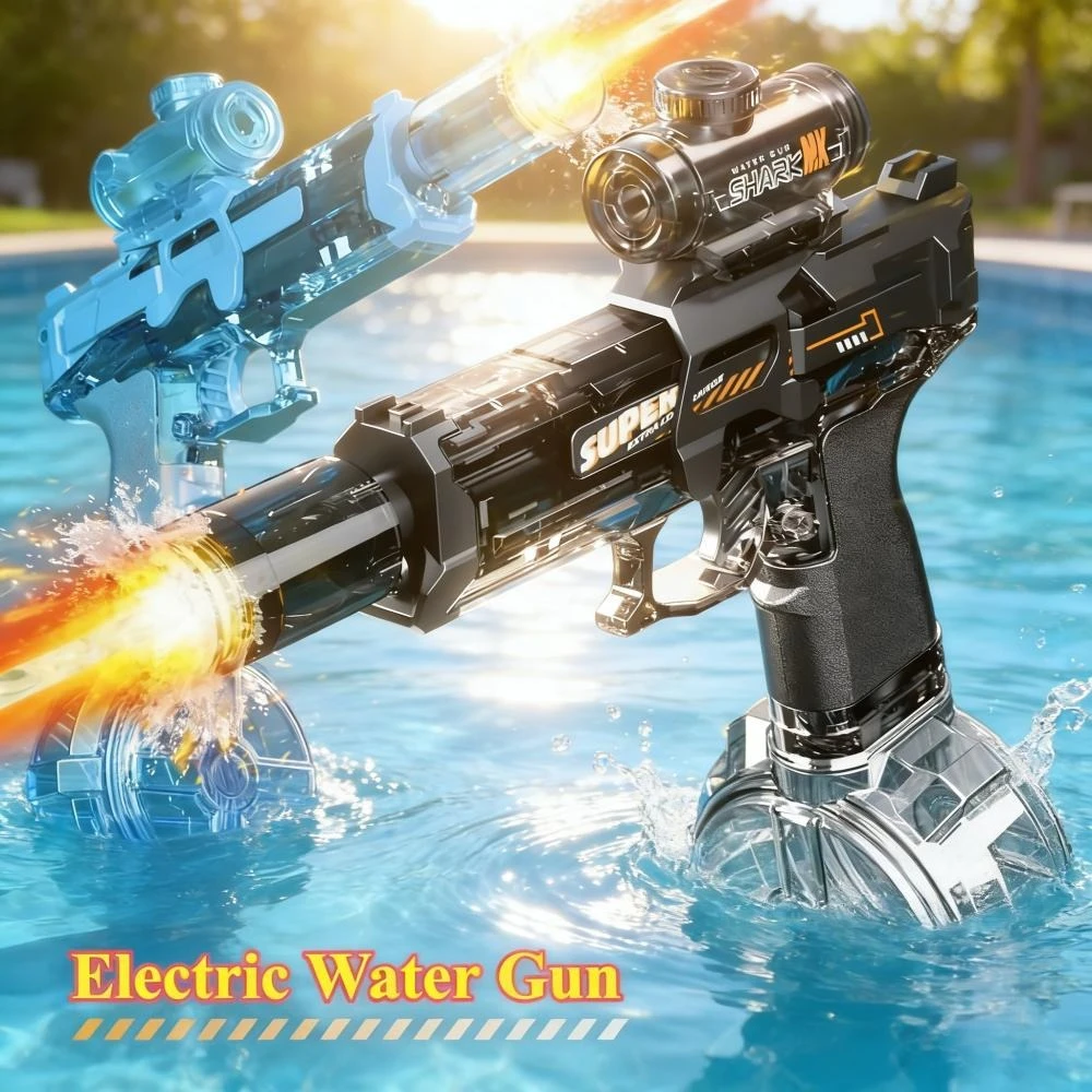 High Power Automatic Flame Electric Water Gun LED Light Up Water Pistol Summer Outdoor Beach Fun Toy Gifts for Kids and Adults
High Power Automatic Flame Electric Water Gun LED Light Up Water Pistol Summer Outdoor Beach Fun Toy Gifts for Kids and Adults