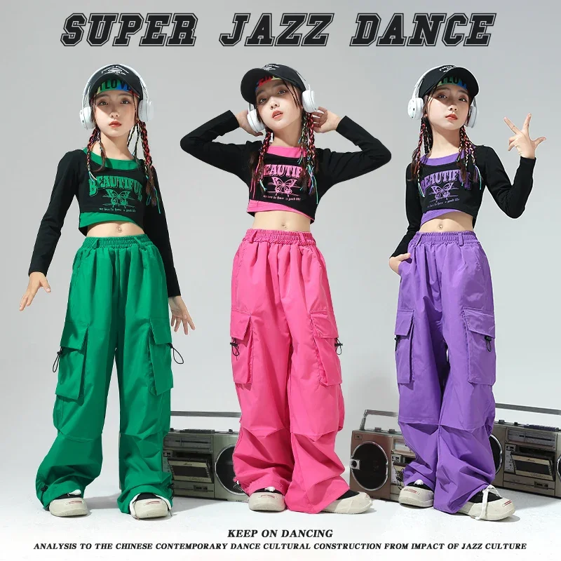 Child Street Dance Sweatshirt Streetwear Clothes Kids Jazz Joggers Costumes Hip Hop Girls Lovely Crop Top Candy Color Pants
Child Street Dance Sweatshirt Streetwear Clothes Kids Jazz Joggers Costumes Hip Hop Girls Lovely Crop Top Candy Color Pants