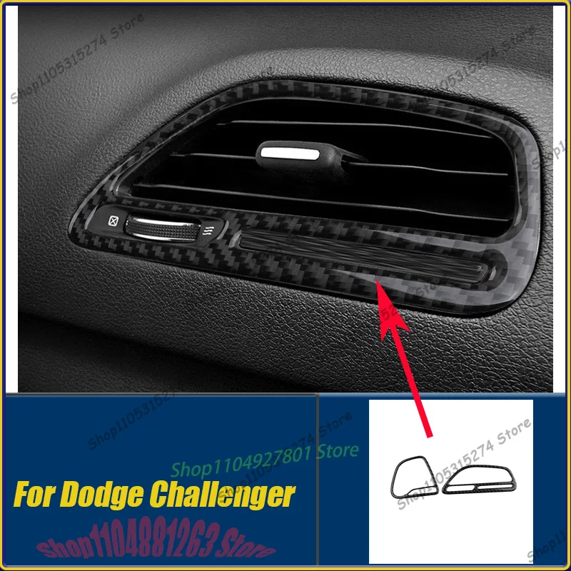 Interior Modification Instrument Left and Right Air Vents, for Dodge New Challenger Challenge Carbon Fiber Decorative Stickers
Interior Modification Instrument Left and Right Air Vents, for Dodge New Challenger Challenge Carbon Fiber Decorative Stickers