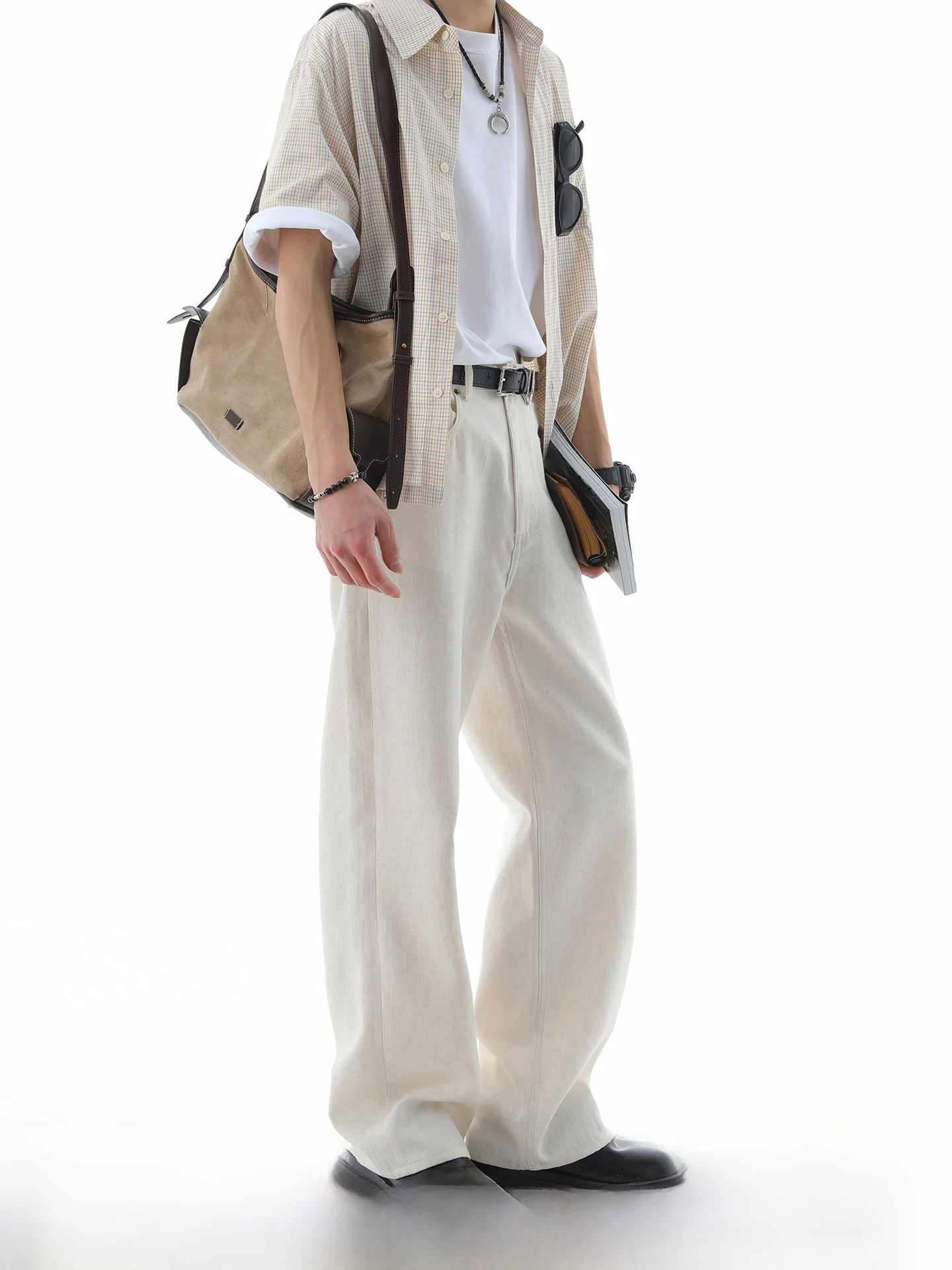 Dream Made Linen Men's Slim Fit Casual Pants Summer Thin Straight Leg White Casual Trousers Breathable Comfortable Straight T...
Dream Made Linen Men's Slim Fit Casual Pants Summer Thin Straight Leg White Casual Trousers Breathable Comfortable Straight T...