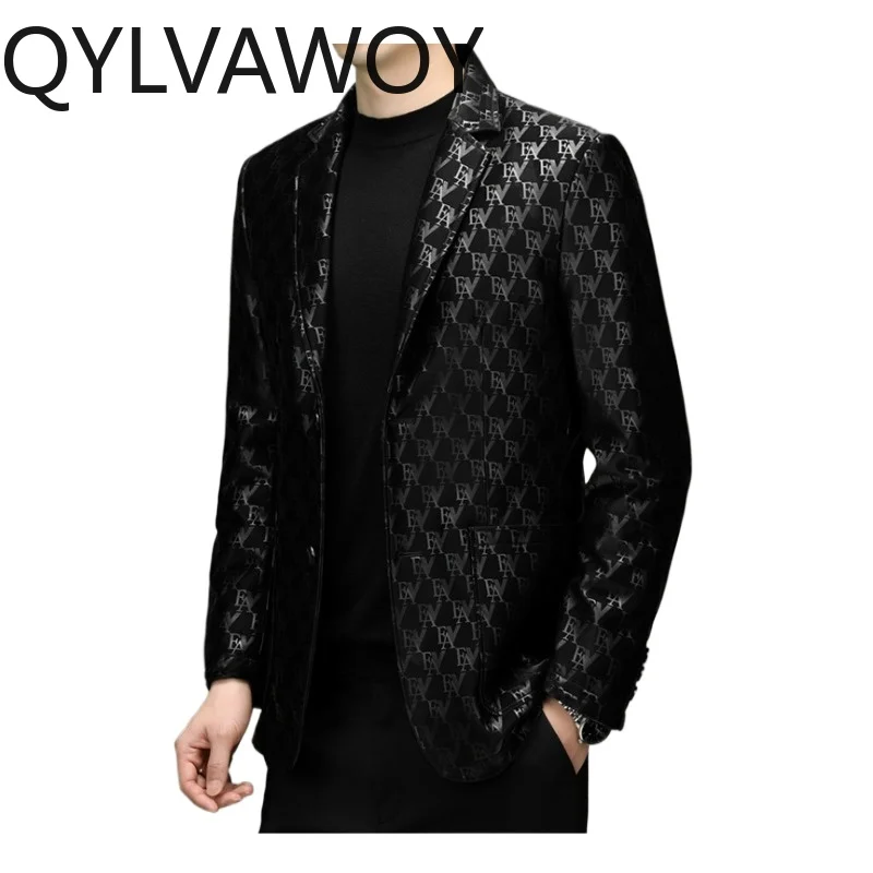 QYLVAWOY Real Leather Jackets Man Blazer Masculino Sheepskin Leather Coats Blazer for Man Suit Goose Down Liner Jacket Chaqueta
QYLVAWOY Real Leather Jackets Man Blazer Masculino Sheepskin Leather Coats Blazer for Man Suit Goose Down Liner Jacket Chaqueta
