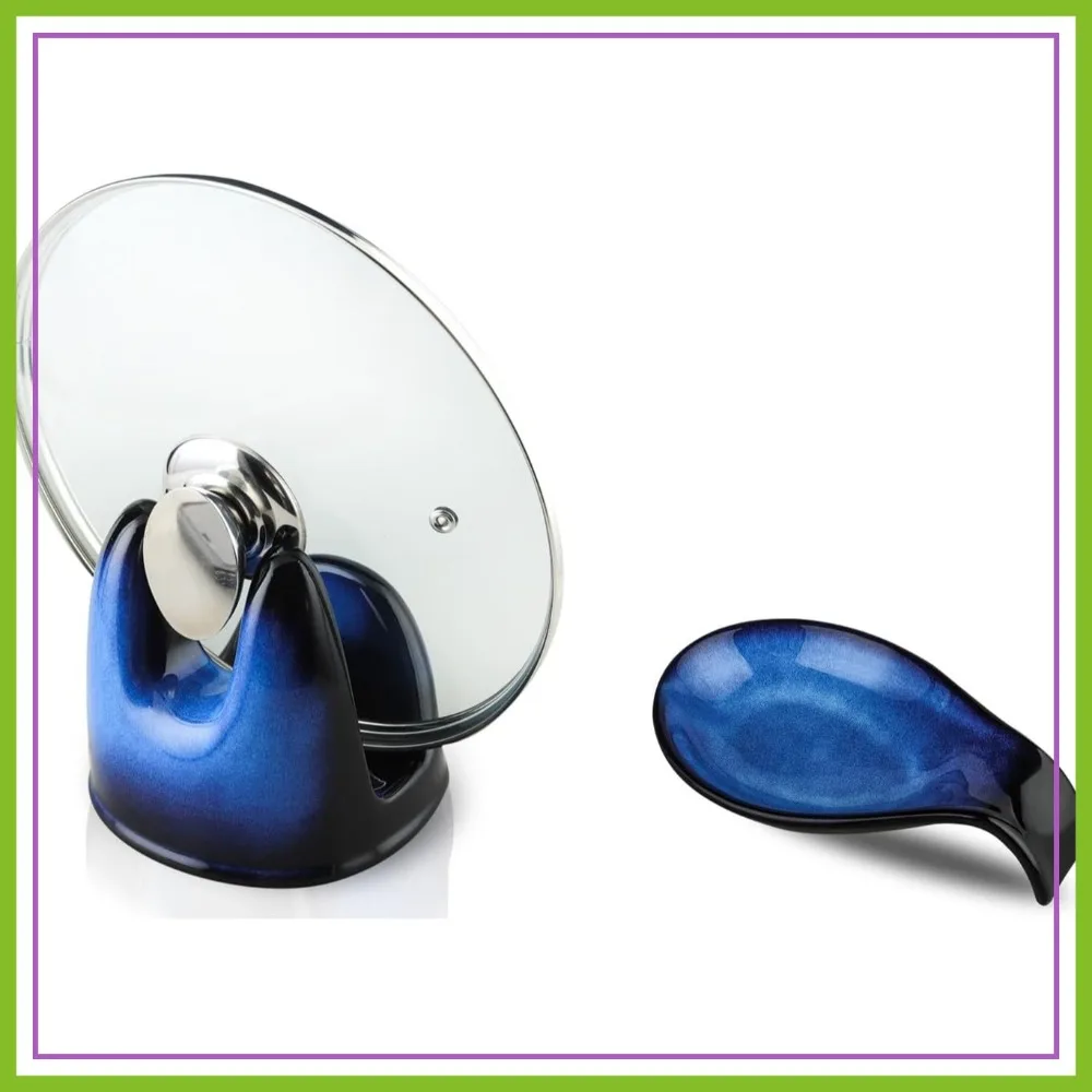 Pot Lid Holder and Spoon Rest for Kitchen Counter/Stove Top - Heat Resistant & Dishwasher Safe
Pot Lid Holder and Spoon Rest for Kitchen Counter/Stove Top - Heat Resistant & Dishwasher Safe
