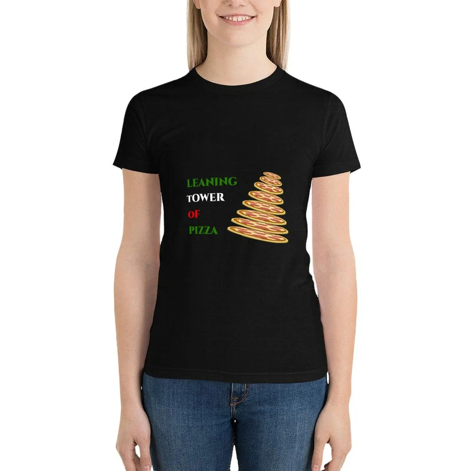 LEANING TOWER OF PIZZA T-Shirt summer clothes summer tops Female clothing tees plus size t shirts for Women loose fit
LEANING TOWER OF PIZZA T-Shirt summer clothes summer tops Female clothing tees plus size t shirts for Women loose fit