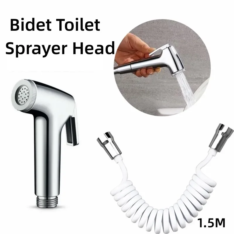 Toilet Sprayer Head Handheld Bidet Faucet Spray 1.5m Hose For Sanitary Shattaf Shower Head Self Cleaning Accessories Bidet
Toilet Sprayer Head Handheld Bidet Faucet Spray 1.5m Hose For Sanitary Shattaf Shower Head Self Cleaning Accessories Bidet