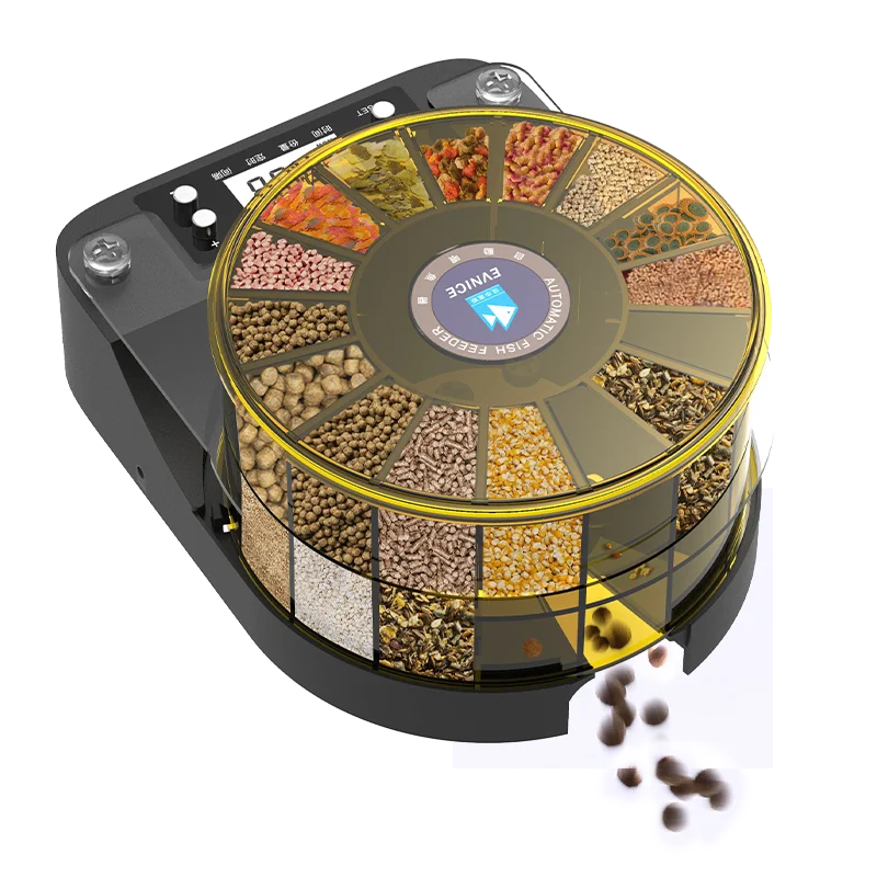 Skynuo Yellow Plastic Indoor Small Automatic Fish Feeder Shrimp Turtle Goldfish Timing Feeding LED Display Screen Control Feeder
Skynuo Yellow Plastic Indoor Small Automatic Fish Feeder Shrimp Turtle Goldfish Timing Feeding LED Display Screen Control Feeder