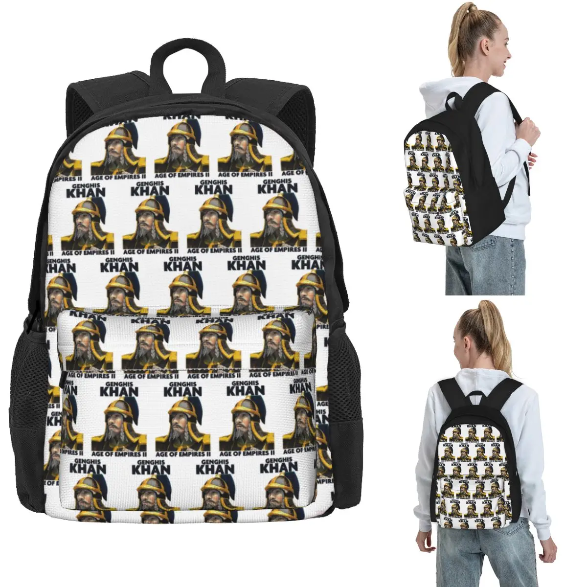 Genghis Khan Backpack Hot Sale Daypack Large Capacity Boys Girls BookBag School Bag Shoulder Bags for Men Women
Genghis Khan Backpack Hot Sale Daypack Large Capacity Boys Girls BookBag School Bag Shoulder Bags for Men Women