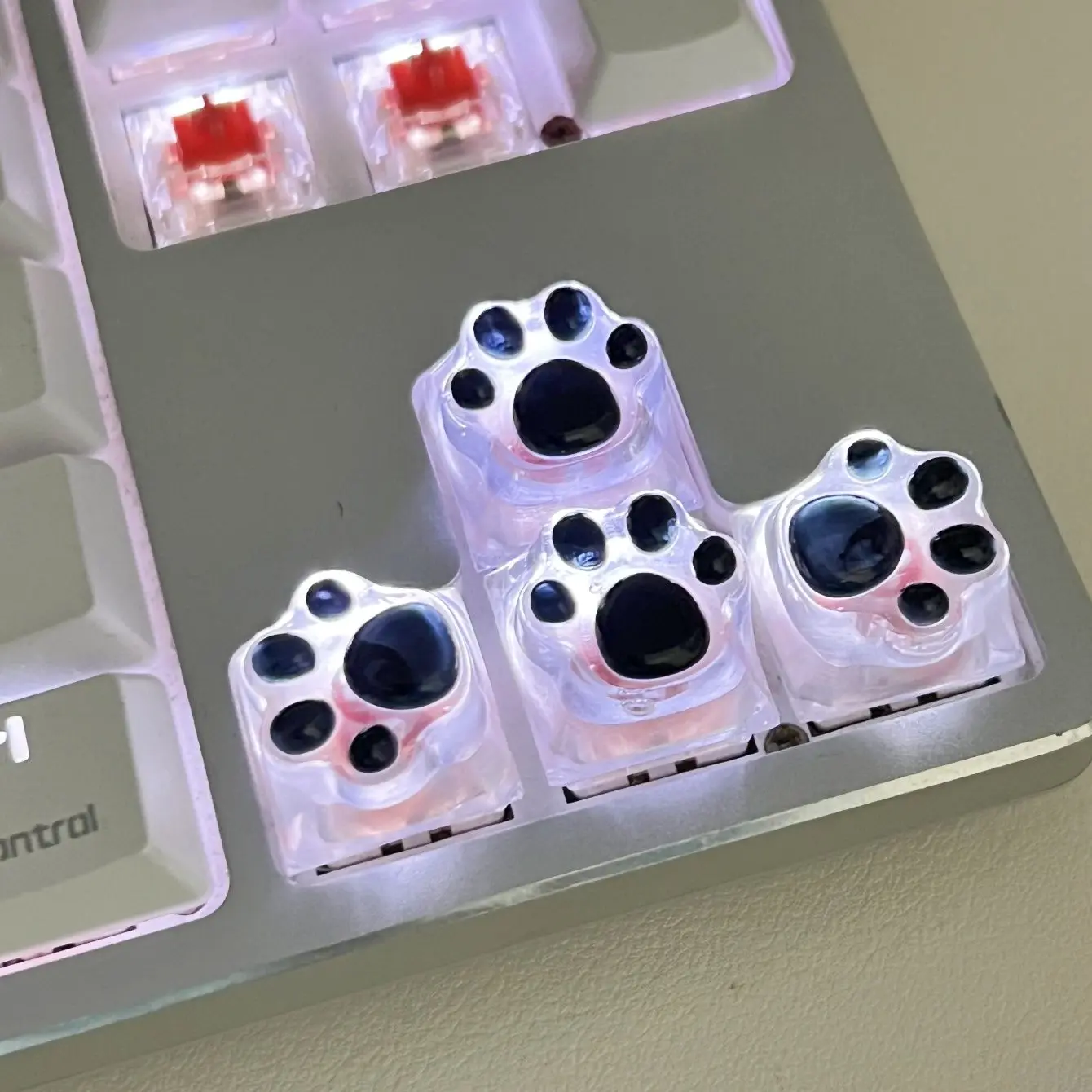 4Pcs/set Cute Cat Claw Keycaps for Cherry Cross Axis Mechanical Keyboard Keycap Directional Keys / WASD Key Decoration
4Pcs/set Cute Cat Claw Keycaps for Cherry Cross Axis Mechanical Keyboard Keycap Directional Keys / WASD Key Decoration