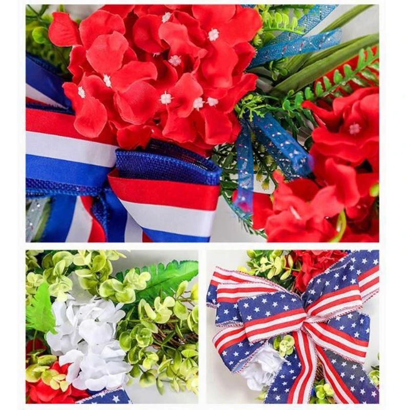 Independence Day Wreath Flower Bow Patriotic Veterans Day Garland for Front Door 15UB
Independence Day Wreath Flower Bow Patriotic Veterans Day Garland for Front Door 15UB