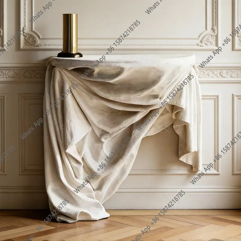 Designer creative entrance table wabi-**** wind, imitation marble entry plan light luxury wall shelf fiberglass
Designer creative entrance table wabi-**** wind, imitation marble entry plan light luxury wall shelf fiberglass