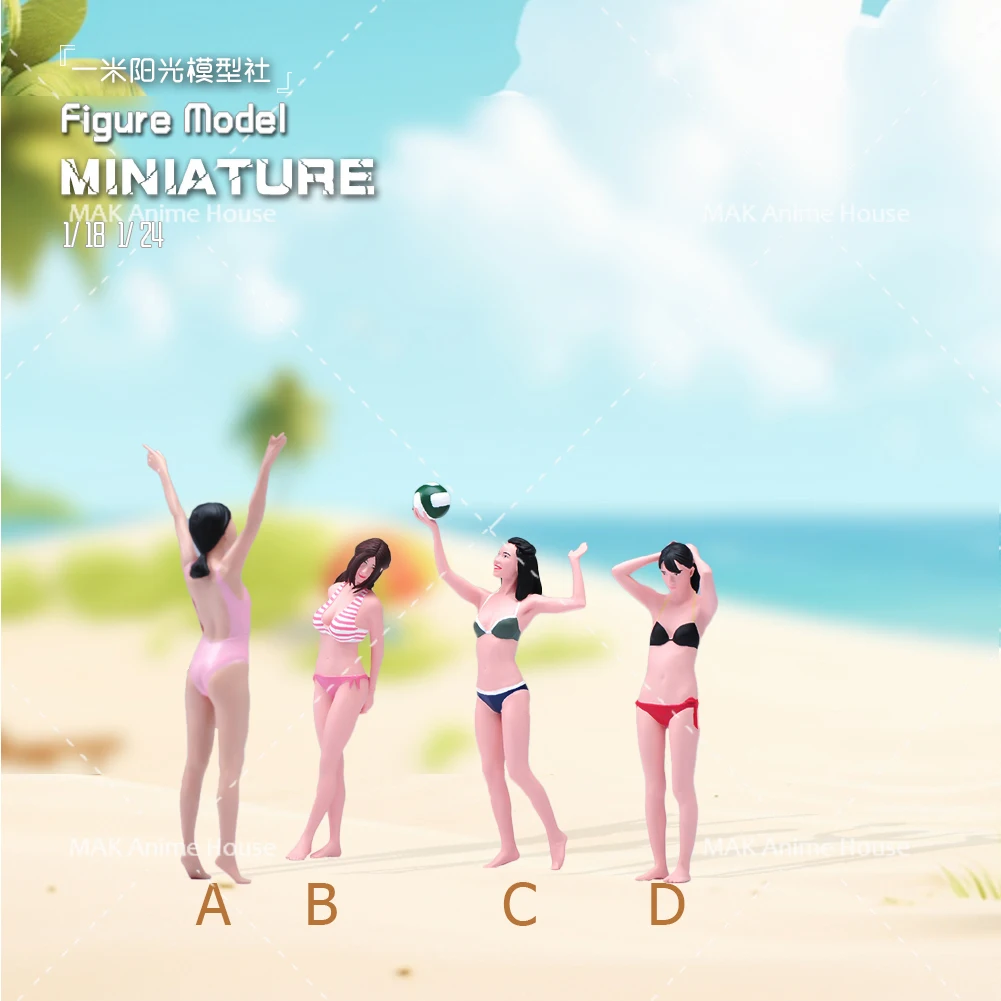 Miniatures Figures 1/87 1/64 1/43 1/24 1/18 Sexy Bikini Beach Sisters Volleyball Painted Model Creative Scene Dolls Toys
Miniatures Figures 1/87 1/64 1/43 1/24 1/18 Sexy Bikini Beach Sisters Volleyball Painted Model Creative Scene Dolls Toys